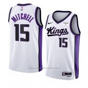 Maillot Sacramento Kings Davion Mitchell #15 Association 2023-24 Blanc