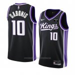 Maillot Sacramento Kings Domantas Sabonis #10 Icon 2023-24 Noir