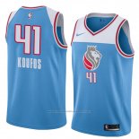 Maillot Sacramento Kings Kosta Koufos #41 Ville 2018 Bleu