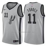 Maillot San Antonio Spurs Bryn Forbes #11 Statement 2017-18 Gris