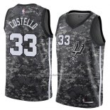 Maillot San Antonio Spurs Matt Costello #33 Ville 2018 Gris