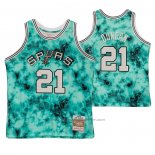 Maillot San Antonio Spurs Tim Duncan #21 Galaxy Vert