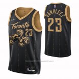 Maillot Toronto Raptors Fred Vanvleet #23 Ville 2021-22 Noir