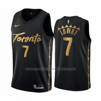 Maillot Toronto Raptors Kyle Lowry #7 Ville 2019-20 Noir