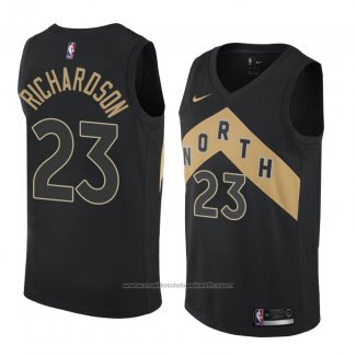 Maillot Toronto Raptors Malachi Richardson #23 Ville 2018 Noir2