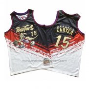 Maillot Toronto Raptors Vince Carter #15 Mitchell & Ness Noir Rouge