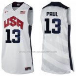 Maillot USA 2012 Chris Paul #13 Blanc