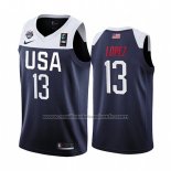 Maillot USA Brook Lopez 2019 FIBA Basketball World Cup Bleu