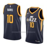 Maillot Utah Jazz Alec Burks #10 Icon 2018 Bleu