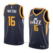 Maillot Utah Jazz Nate Wolters #16 Icon 2018 Bleu