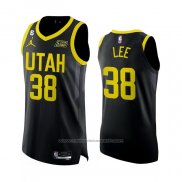 Maillot Utah Jazz Saben Lee #38 Statement Authentique 2022-23 Noir