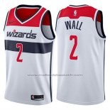 Maillot Washington Wizards John Wall #2 Blanc 2017-18 Blanc