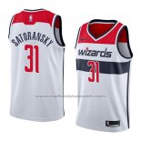 Maillot Washington Wizards Tomas Satoransky #31 Association 2018 Blanc