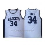 Maillot Wildcats Len Bias #34 Blanc