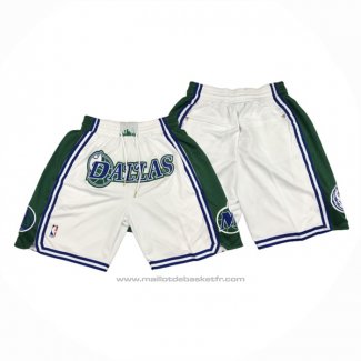 Short Dallas Mavericks Ville Just Don Blanc