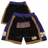 Short Los Angeles Lakers Mamba Volet Noir