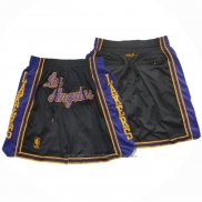 Short Los Angeles Lakers Mitchell & Ness Just Don Noir