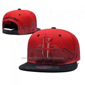 Casquette Houston Rockets Snapback Rouge Noir