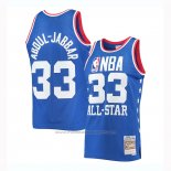 Maillot All Star 1985 Kareem Abdul-jabbar #33 Bleu