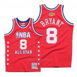 Maillot All Star 2003 Kobe Bryant #8 Autentico Hardwood Classics Rouge