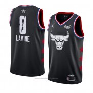 Maillot All Star 2019 Chicago Bulls Zach Lavine #8 Noir