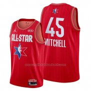 Maillot All Star 2020 Utah Jazz Donovan Mitchell #45 Rouge