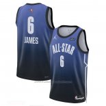 Maillot All Star 2023 Los Angeles Lakers LeBron James #6 Bleu