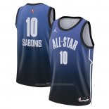Maillot All Star 2023 Sacramento Kings Domantas Sabonis #10 Bleu