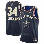 Maillot All Star 2024 Milwaukee Bucks Giannis Antetokounmpo #34 Bleu