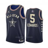Maillot All Star 2024 Minnesota Timberwolves Anthony Edwards #5 Bleu