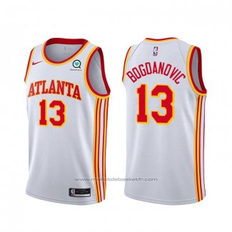 Maillot Atlanta Hawks Bogdan Bogdanovic #13 Association 2020-21 Blanc