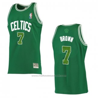 Maillot Boston Celtics Jaylen Brown #7 Snakeskin Hardwood Classics 2021 Vert