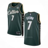 Maillot Boston Celtics Jaylen Brown #7 Ville 2022-23 Vert