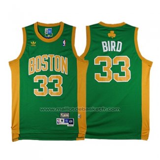 Maillot Boston Celtics Larry Bird #33 Retro Vert2