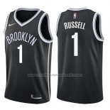 Maillot Brooklyn Nets D'angelo Russell #1 Icon 2017-18 Noir