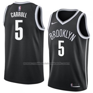 Maillot Brooklyn Nets Demarre Carroll #5 Icon 2018 Noir