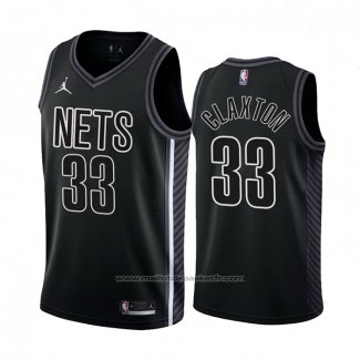 Maillot Brooklyn Nets Nic Claxton #33 Statement 2022-23 Noir