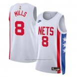 Maillot Brooklyn Nets Patty Mills #8 Classic 2022-23 Blanc