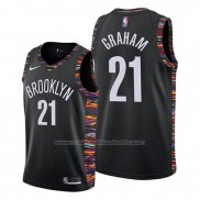 Maillot Brooklyn Nets Treveon Graham #21 Ville Edition Noir