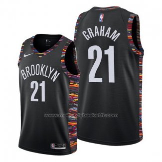 Maillot Brooklyn Nets Treveon Graham #21 Ville Edition Noir