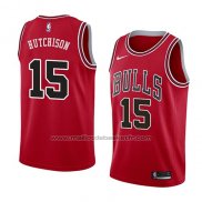 Maillot Chicago Bulls Chandler Hutchison #15 Icon 2018 Rouge