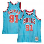 Maillot Chicago Bulls Dennis Rodman #91 Mitchell & Ness 1995-96 Bleu