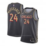 Maillot Chicago Bulls Lauri Markkanene #24 Ville 2020-21 Gris