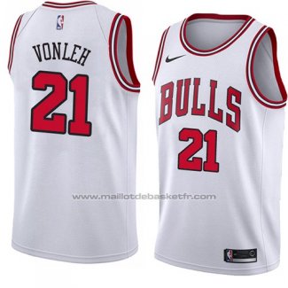 Maillot Chicago Bulls Noah Vonleh #21 Association 2018 Blanc