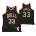 Maillot Chicago Bulls Scottie Pippen #33 Mitchell & Ness 1997-98 Noir