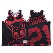 Maillot Chicago Bulls Thaddeus Young #21 Mitchell & Ness Big Face Noir