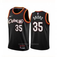 Maillot Cleveland Cavaliers Isaac Okoro #35 Ville 2020-21 Noir