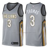 Maillot Cleveland Cavaliers Isaiah Thomas #3 Ville Gris