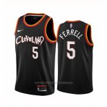 Maillot Cleveland Cavaliers Yogi Ferrell #5 Ville 2020-21 Noir
