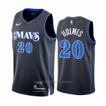 Maillot Dallas Mavericks Richaun Holmes #20 Ville 2023-24 Bleu